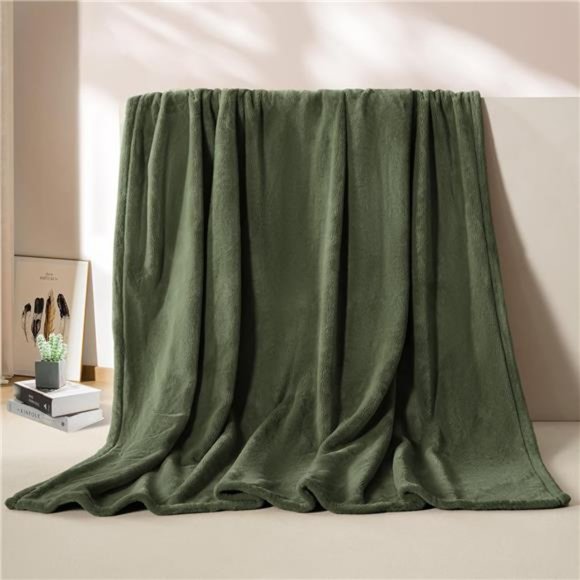 Fleece Blanket TwinSize Super Soft Flannel Throw Blanket Lightweight Fuzzy Plush - Picture 5 of 6